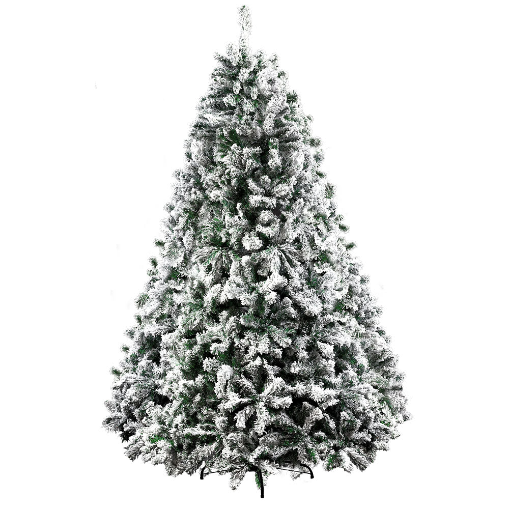 7ft 2.1m Christmas Tree Xmas Trees Decorations Snowy 1106 Tips