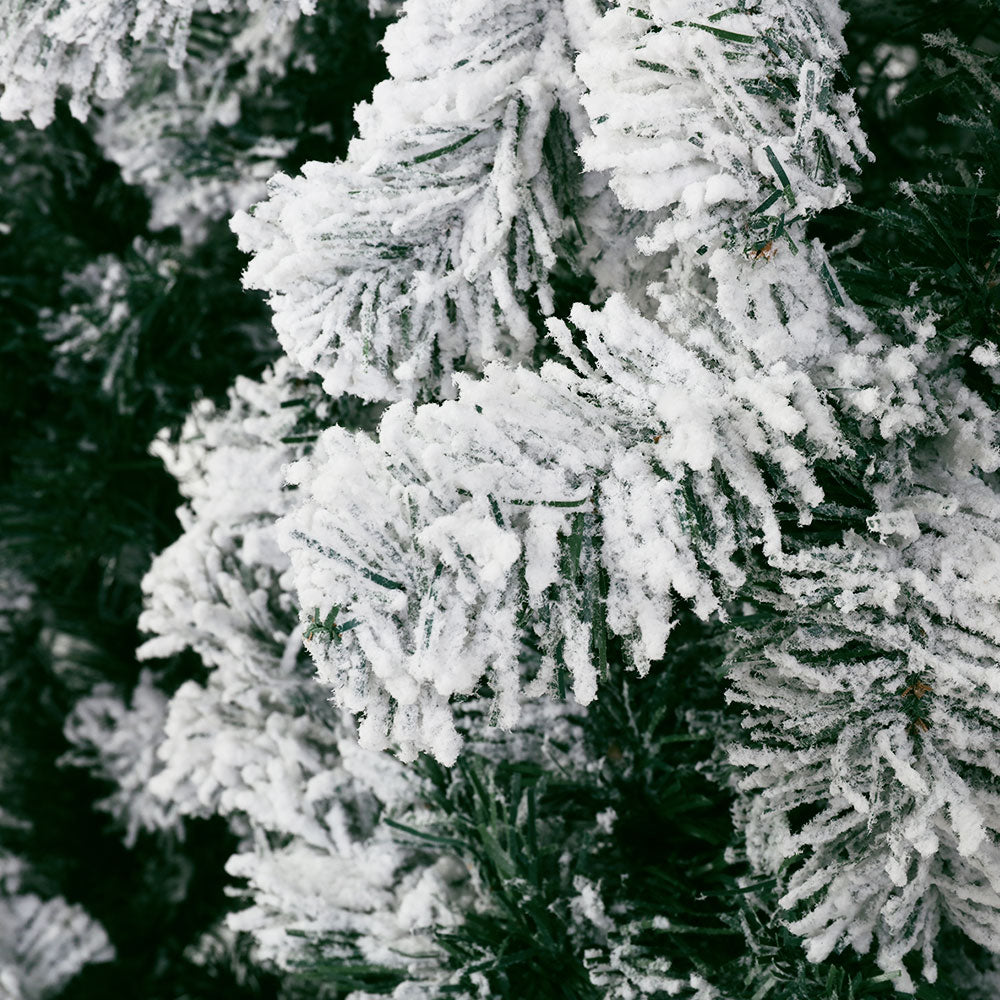 7ft 2.1m Christmas Tree Xmas Trees Decorations Snowy 1106 Tips