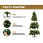 7ft 2.1m Christmas Tree with Pine Cones Red Berries Prelit LED Warm Lights