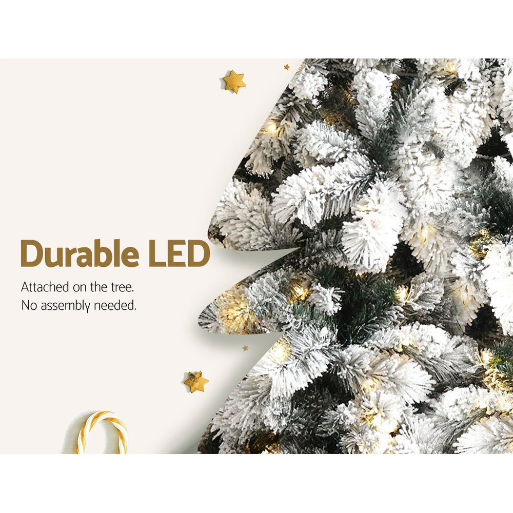 7ft 2.1m 500 Tips Christmas Tree xmas Tree Snowy Tips