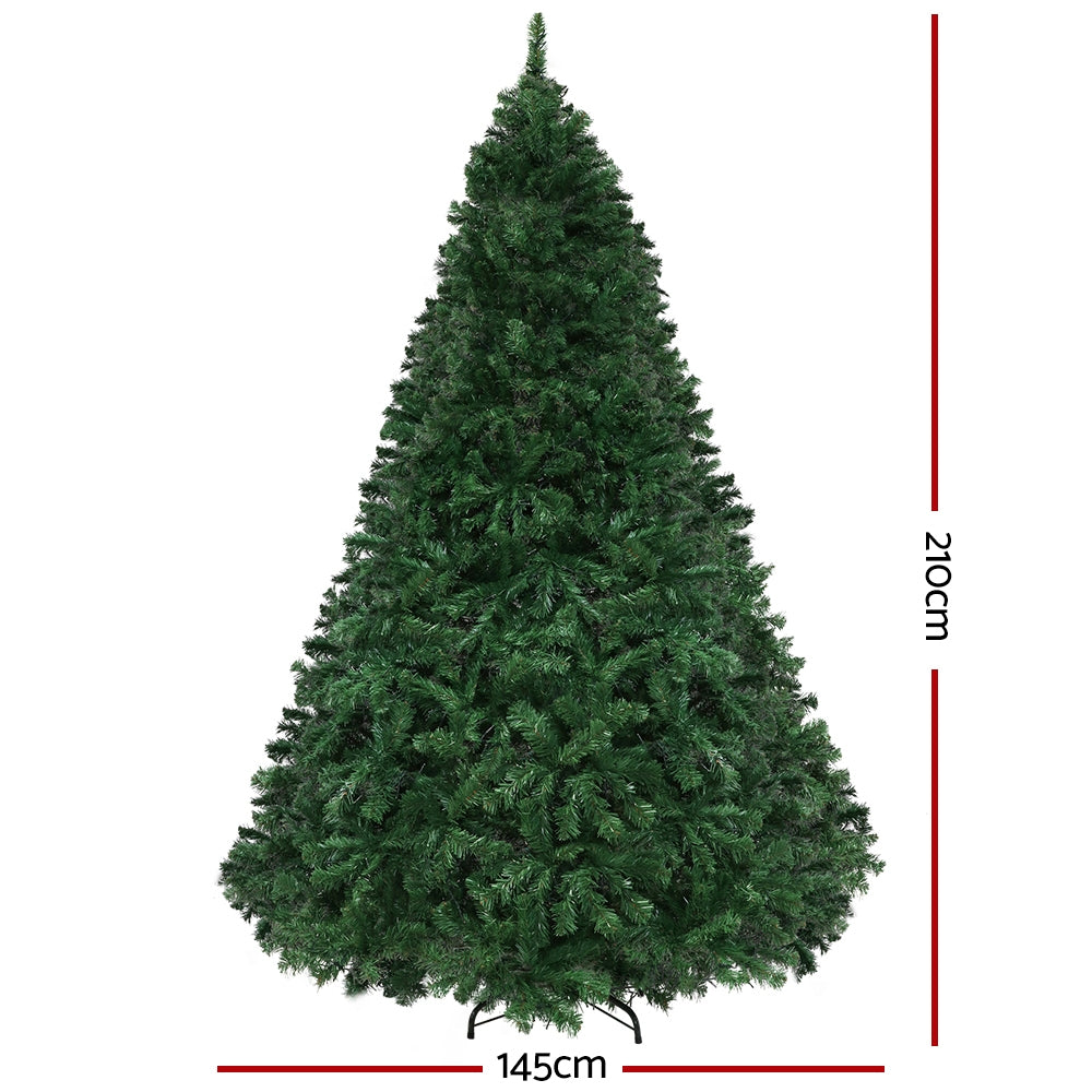 7ft 2.1m 2800 LED Christmas Tree Xmas Tree Decor Lights 8 Modes - Multi Colour