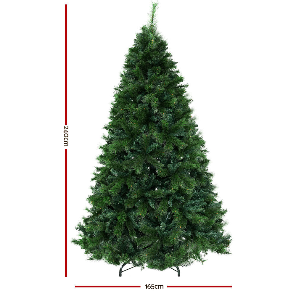 8ft 2.4m 2100 Tips Christmas Tree Xmas Tree Decorations Pine Needles