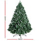 8ft 2.4m Christmas Tree Xmas Trees Decorations Snowy 1500 Tips