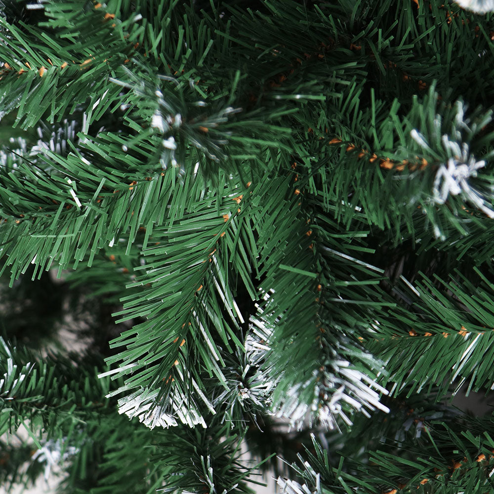 8ft 2.4m Christmas Tree Xmas Trees Decorations Snowy 1500 Tips