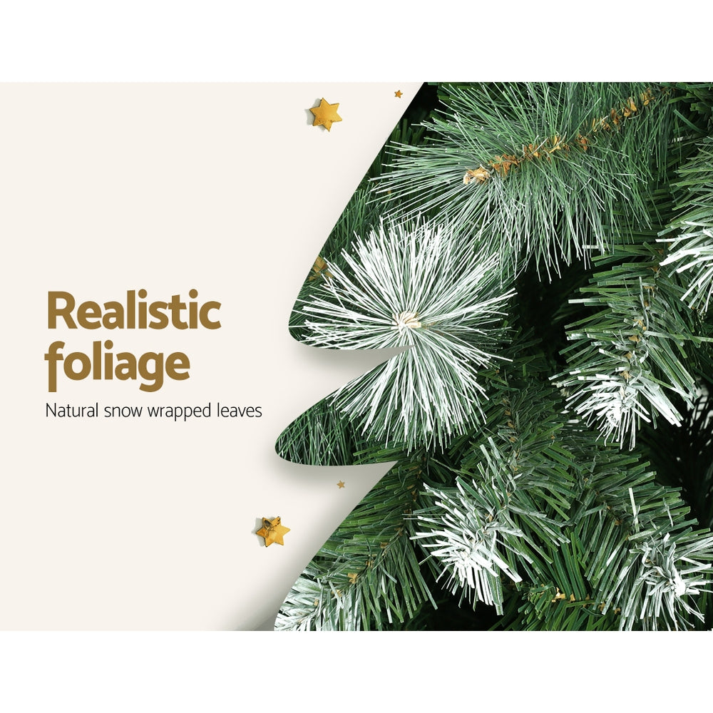 9ft 2.7m 2.7M Christmas Tree with Pine Needle Snowy Xmas Tree 1765 Tips