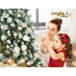 9ft 2.7m 2.7M Christmas Tree with Pine Needle Snowy Xmas Tree 1765 Tips