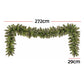 2.7M Christmas Garland 8 Mode LED Lights Timing 200Tips Xmas Decor
