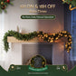 2.7M Christmas Garland 8 Mode LED Lights Timing 200Tips Xmas Decor