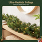 2.7M Christmas Garland 8 Mode LED Lights Timing 200Tips Xmas Decor