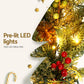3M Christmas Garland Pre-lit LED with Pine Cones Xmas Decor Green