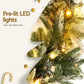 3M Christmas Garland Pre-lit LED Lights Snow Frosted Tips Decor