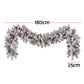 1.8M Christmas Garland 8 Mode LED Snow Frosted Tips Auto Timing