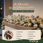 1.8M Christmas Garland 8 Mode LED Snow Frosted Tips Auto Timing