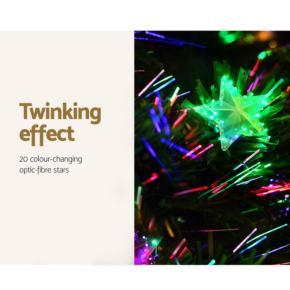 4ft 1.2m 150 Tips Christmas Tree Optic Fibre Xmas tree - Multi Colour