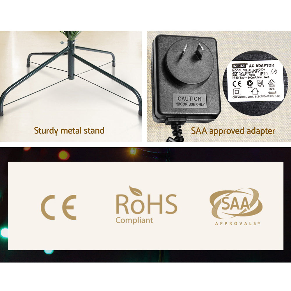 4ft 1.2m 150 Tips Christmas Tree Optic Fibre Xmas tree - Multi Colour