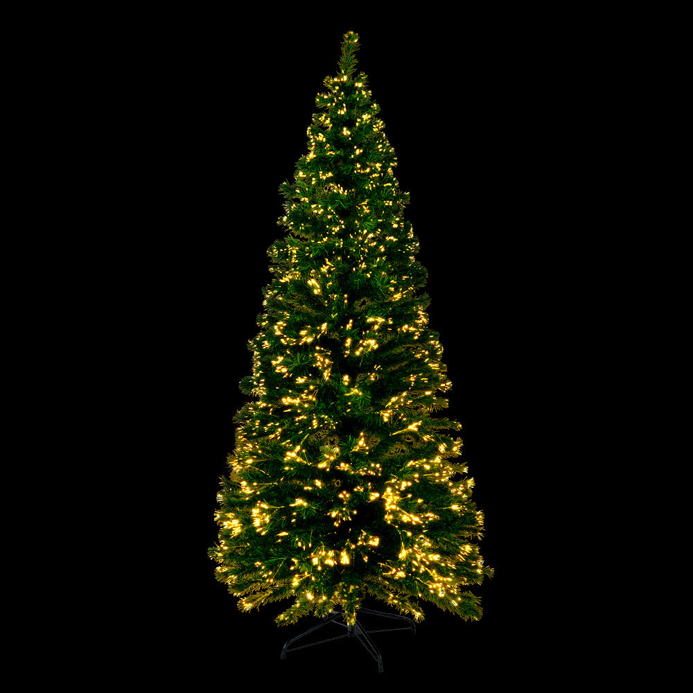 6ft 1.8m 300 Tips Christmas Tree Optic Fibre LED Xmas tree - Warm White