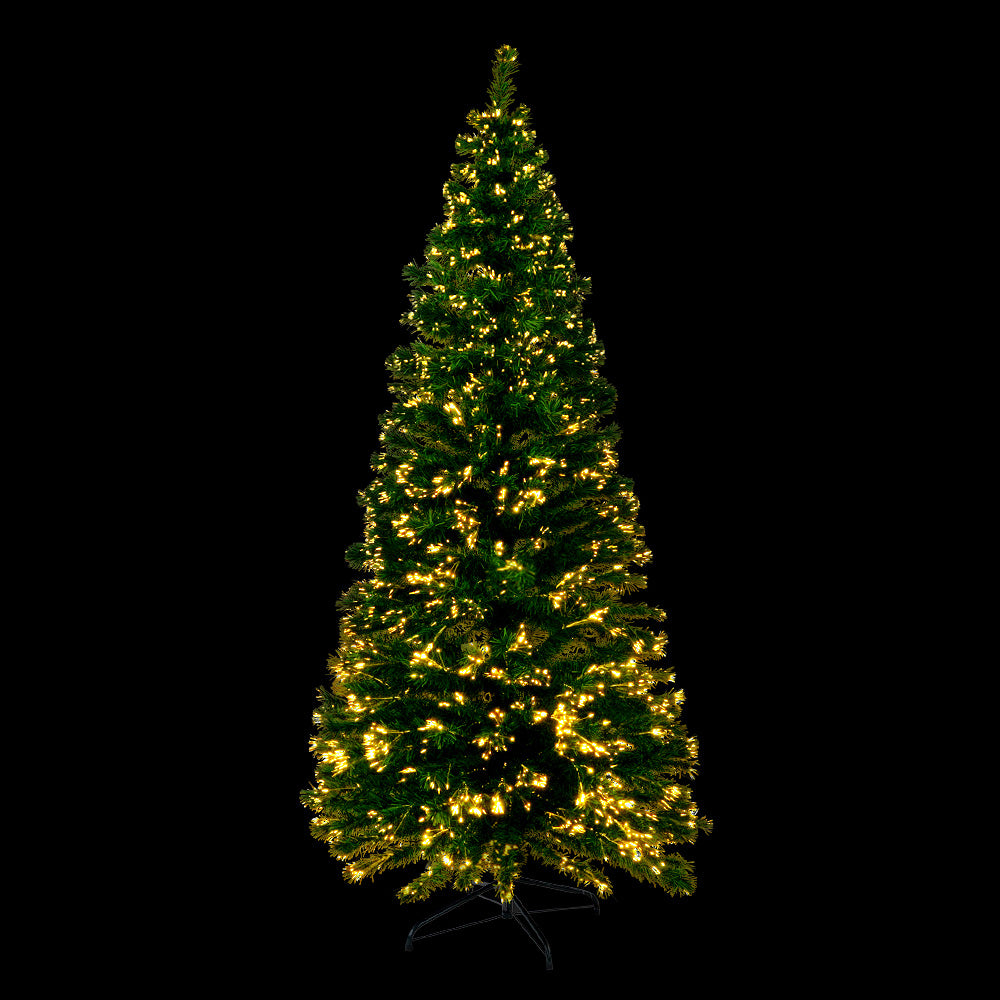 6ft 1.8m 300 Tips Christmas Tree Optic Fibre Xmas tree - Warm White