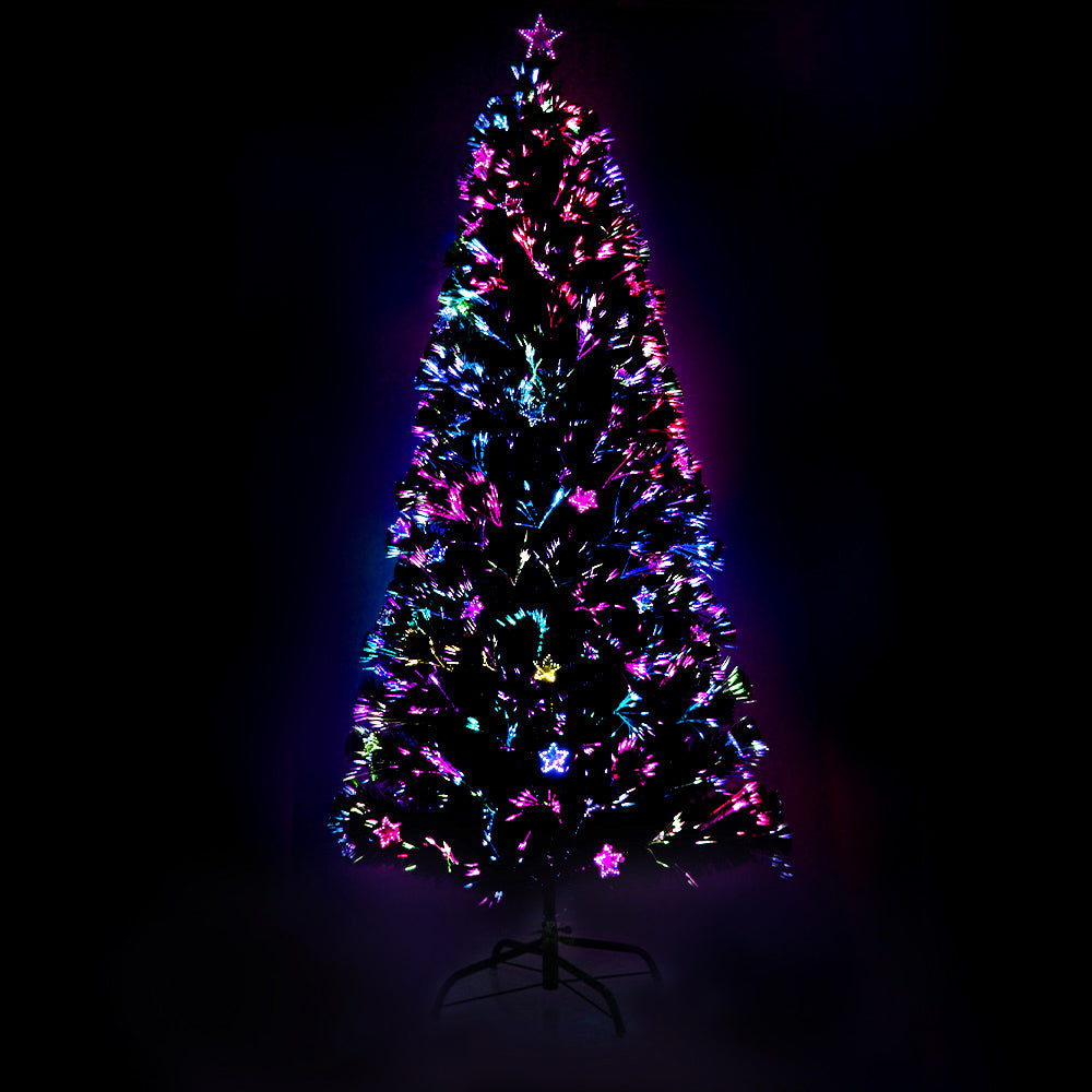 7ft 2.1m 280 Tips Christmas Tree Optic Fibre Xmas tree - Multi Colour