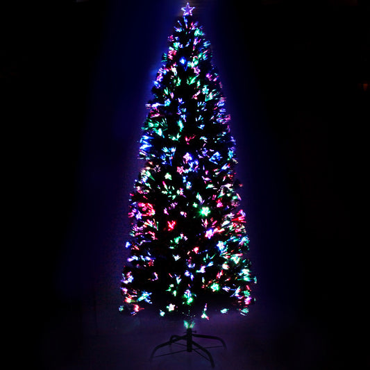 8ft 2.4m Christmas Tree Optic Fibre LED Xmas tree Multi Colour