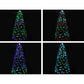 7ft 2.1m Christmas Tree LED Xmas Multi Colour Lights Optic Fibre