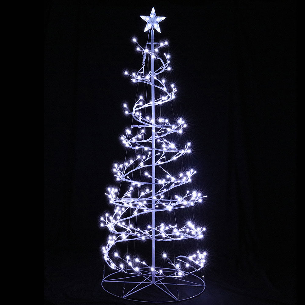 6ft 1.8m Christmas Tree LED Xmas Decoration Cold White Lights