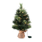 60cm Christmas Tree Mini Tabletop 8 Light Modes Timer Xmas Tree
