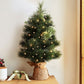 60cm Christmas Tree Mini Tabletop 8 Light Modes Timer Xmas Tree