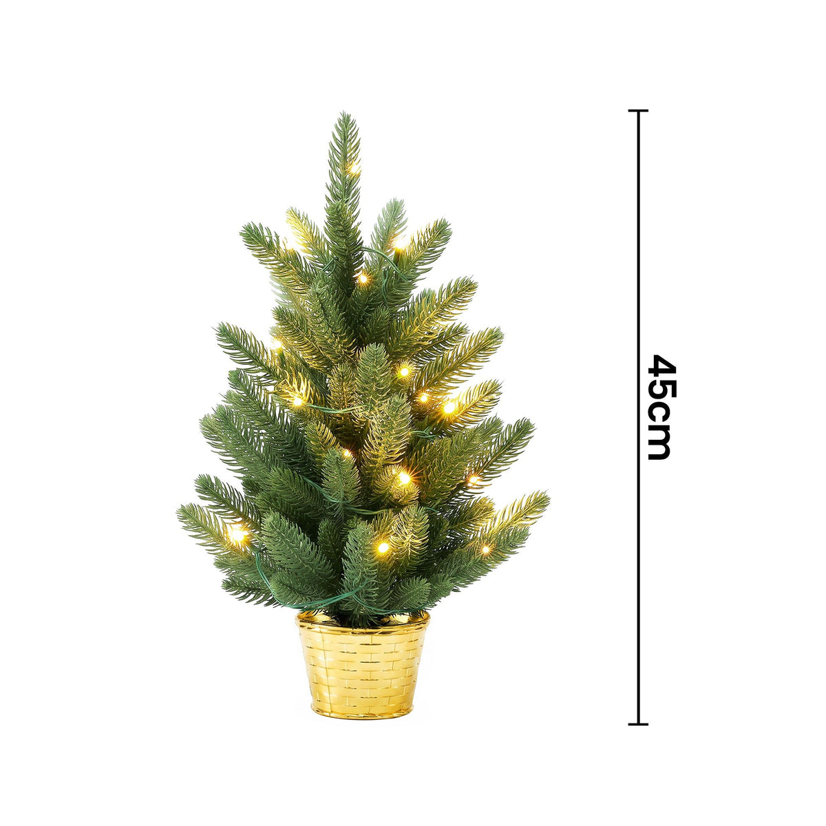 45cm Artificial Christmas Tree Mini Christmas Tree Warm Light