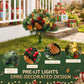 2 Pack 45cm Lighted Artificial Christmas Tree Pathway Xmas Trees