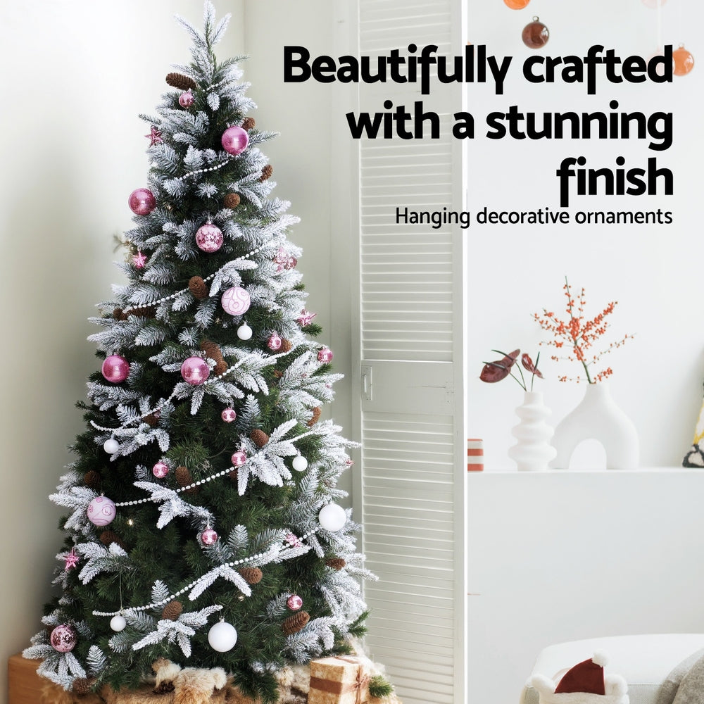 33pcs Christmas Tree Decorations Set Baubles Ornaments Party Pink