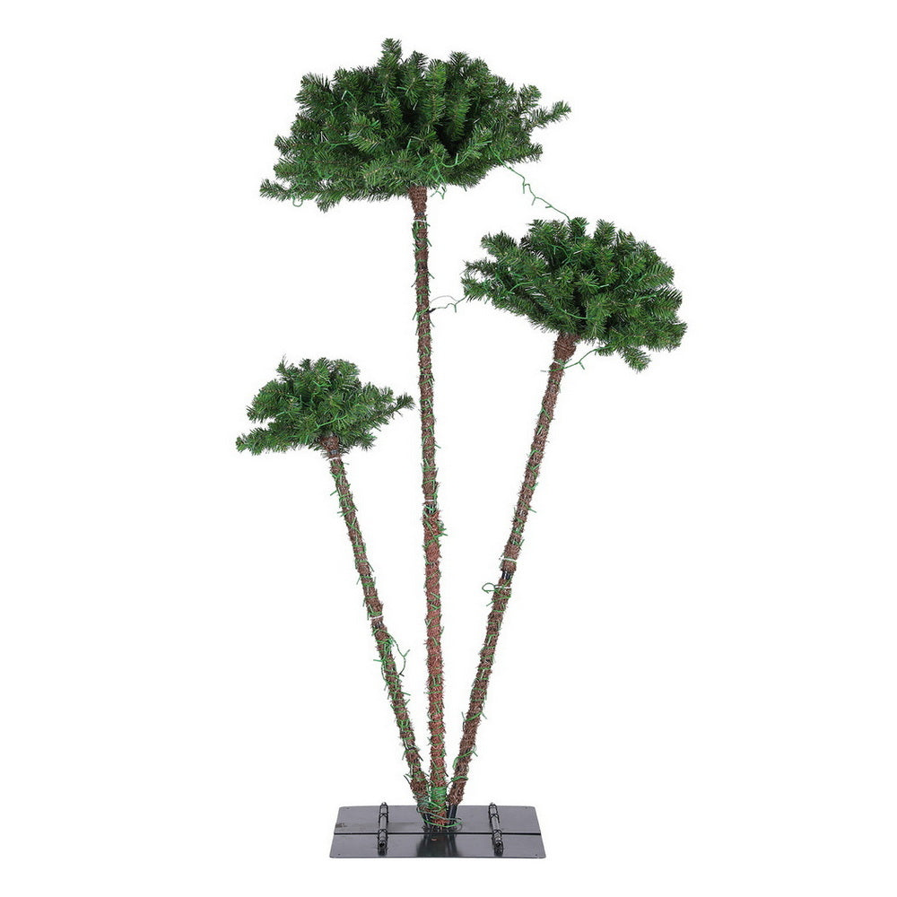 6ft 1.8m Christmas Tree 3-in-1 LED Xmas Palm Tree Party Decor