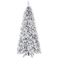 7ft 2.1m 350 LED 860 Tips Christmas Tree Flocking Pencil Tree LED Xmas White