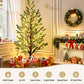 6ft 1.8m Christmas Tree Pre-lit LED Xmas Tree 8 Modes Party Decoration