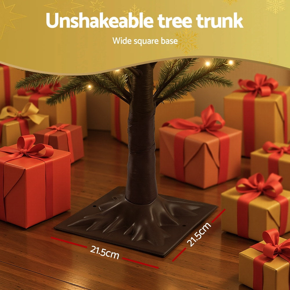 6ft 1.8m Christmas Tree Pre-lit LED Xmas Tree 8 Modes Party Decoration
