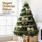 20M Christmas Ribbon Roll Bow Printed Xmas Tree Decor Gift Gold