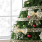 20M Christmas Ribbon Roll Bow Printed Xmas Tree Decor Gift Gold