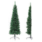 6ft 1.8m Pre-Lit Christmas Tree Slim Pencil Xmas Tree Corner Tree