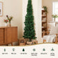 6ft 1.8m Pre-Lit Christmas Tree Slim Pencil Xmas Tree Corner Tree