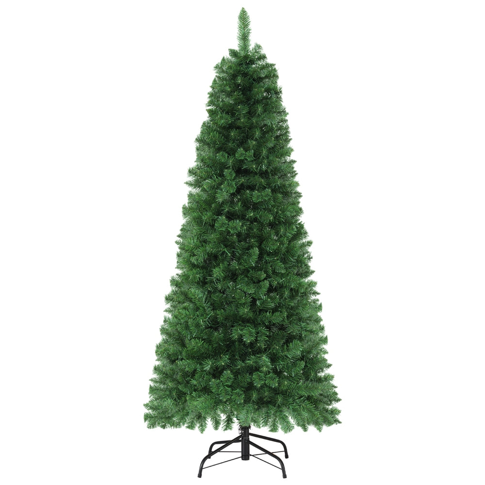 6ft 1.8m 200 LED 544 Tips Pre-lit Christmas Tree 8 Mode Multi Colour Light Xmas