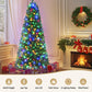 6ft 1.8m 200 LED 544 Tips Pre-lit Christmas Tree 8 Mode Multi Colour Light Xmas
