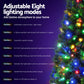 6ft 1.8m 200 LED 544 Tips Pre-lit Christmas Tree 8 Mode Multi Colour Light Xmas