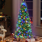 6ft 1.8m 200 LED 544 Tips Pre-lit Christmas Tree 8 Mode Multi Colour Light Xmas