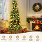 6ft 1.8m 200 LED 556 Tips Christmas Tree Xmas Tree Party Decorations Red Barries