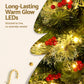 6ft 1.8m 200 LED 556 Tips Christmas Tree Xmas Tree Party Decorations Red Barries