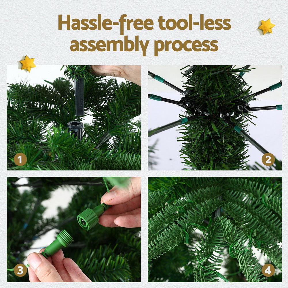 7ft 2.1m 400 LED 860 Tips Christmas Tree LED Sparse Xmas Tree Party Decoration