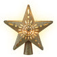 Christmas Tree Topper Star Snowflake Projector Party Glitter Gold