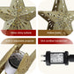Christmas Tree Topper Star Snowflake Projector Party Glitter Gold