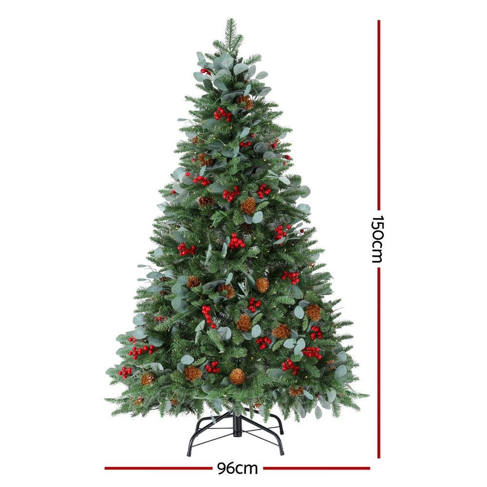 5ft 1.5m 160 LED 355 Tips Christmas Tree Xmas Tree Party Decorations