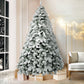 6ft 1.8m 520 Tips Christmas Tree Snow Flocked Xmas Tree Decorations