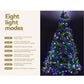 7ft 2.1m Christmas Tree Xmas Tree Decoration 8 Light Mode Multi Colour